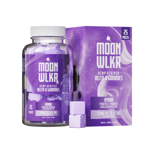 Moonwlkr Delta 8 Purple Punch Gummies