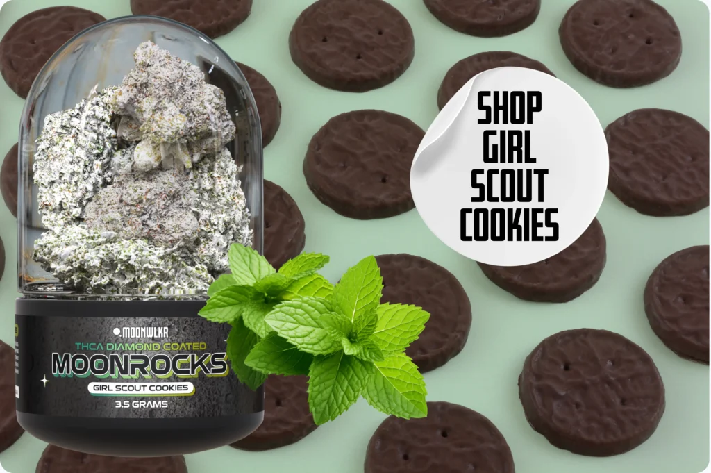 Click here to shop Girl Scout Cookies THCA strain