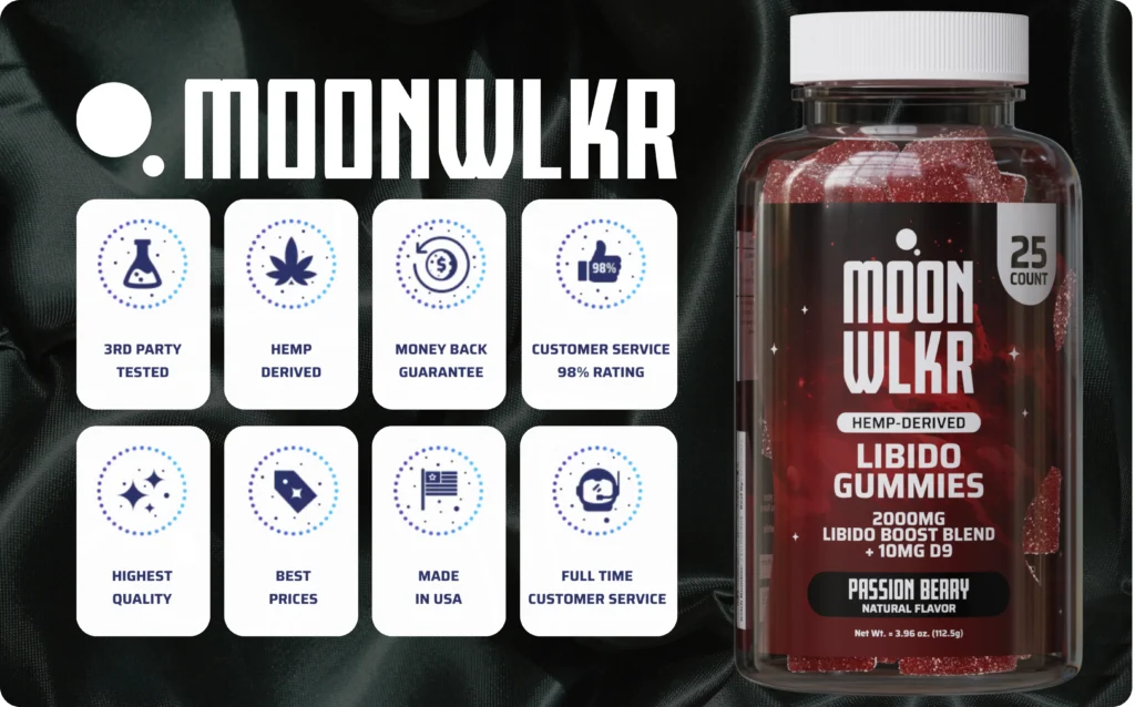 Reasons why you should choose Moonwlkr Sexual Mood Enhancing Gummies