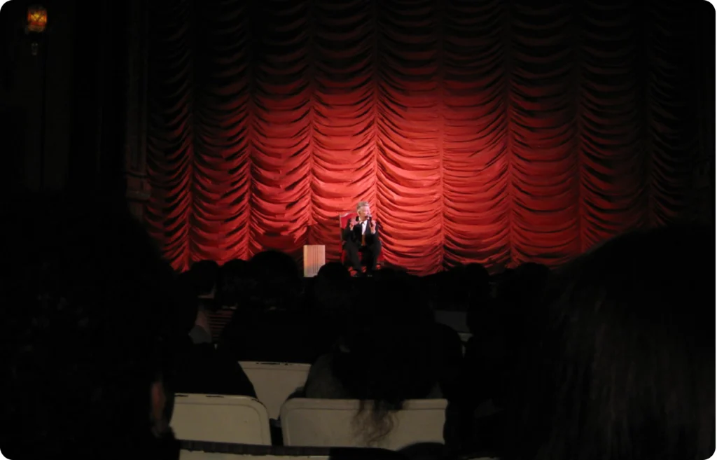 The theater stage from the horror movie Inland Empire